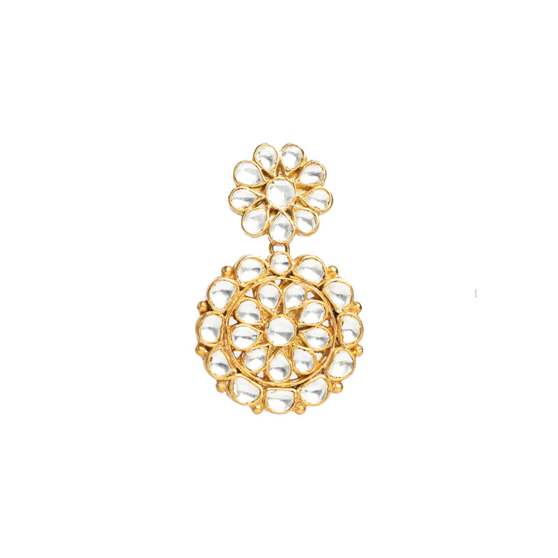 Classic Round Kundan Earrings