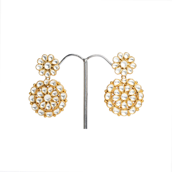 Classic Round Kundan Earrings